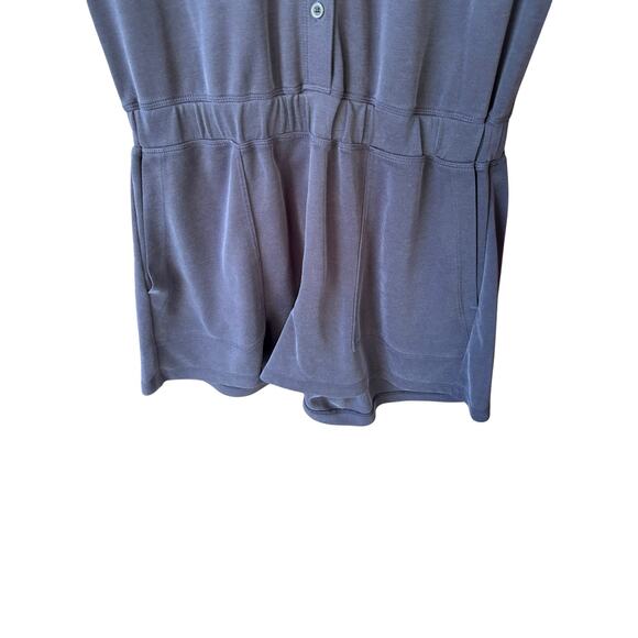 Lou & Grey Women's Navy Blue Soft Sandwashed Utility Romper Size XS - Picture 4 of 6